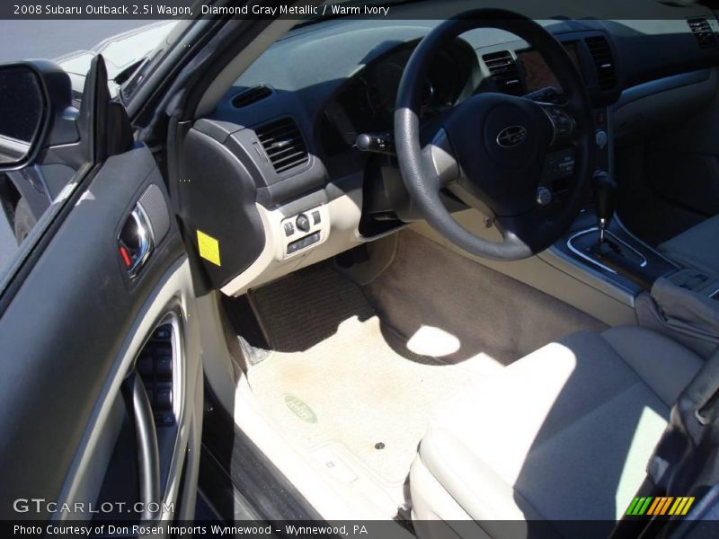 Diamond Gray Metallic / Warm Ivory 2008 Subaru Outback 2.5i Wagon