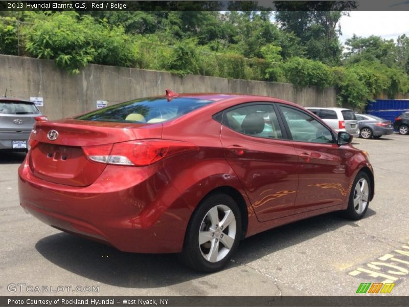 Red / Beige 2013 Hyundai Elantra GLS