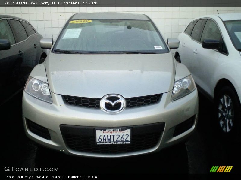 True Silver Metallic / Black 2007 Mazda CX-7 Sport