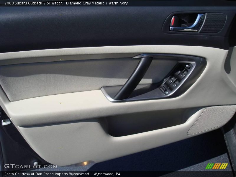 Diamond Gray Metallic / Warm Ivory 2008 Subaru Outback 2.5i Wagon