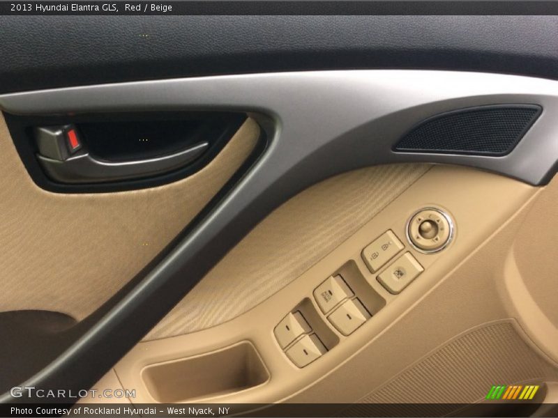 Red / Beige 2013 Hyundai Elantra GLS