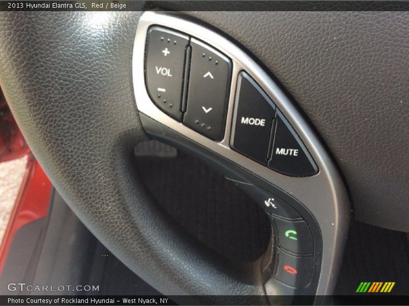 Red / Beige 2013 Hyundai Elantra GLS