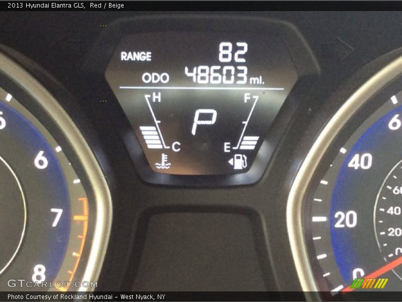 Red / Beige 2013 Hyundai Elantra GLS