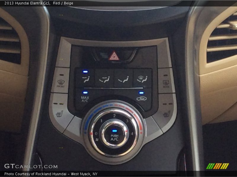 Red / Beige 2013 Hyundai Elantra GLS