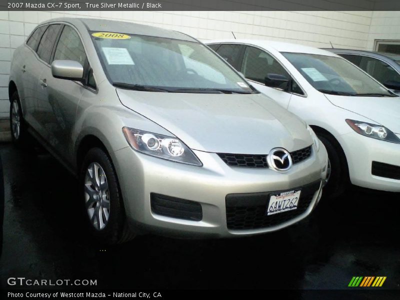 True Silver Metallic / Black 2007 Mazda CX-7 Sport