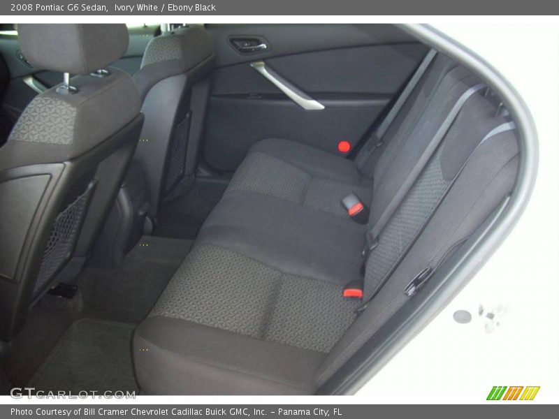 Ivory White / Ebony Black 2008 Pontiac G6 Sedan
