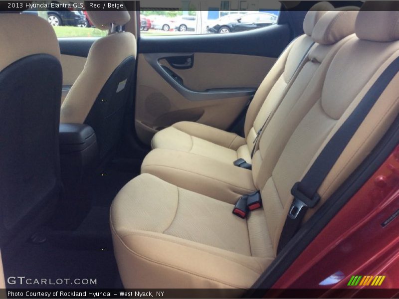 Red / Beige 2013 Hyundai Elantra GLS