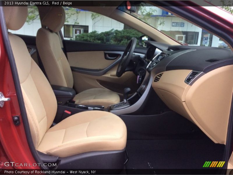 Red / Beige 2013 Hyundai Elantra GLS