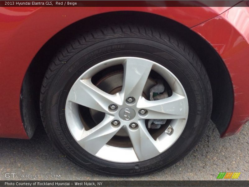 Red / Beige 2013 Hyundai Elantra GLS