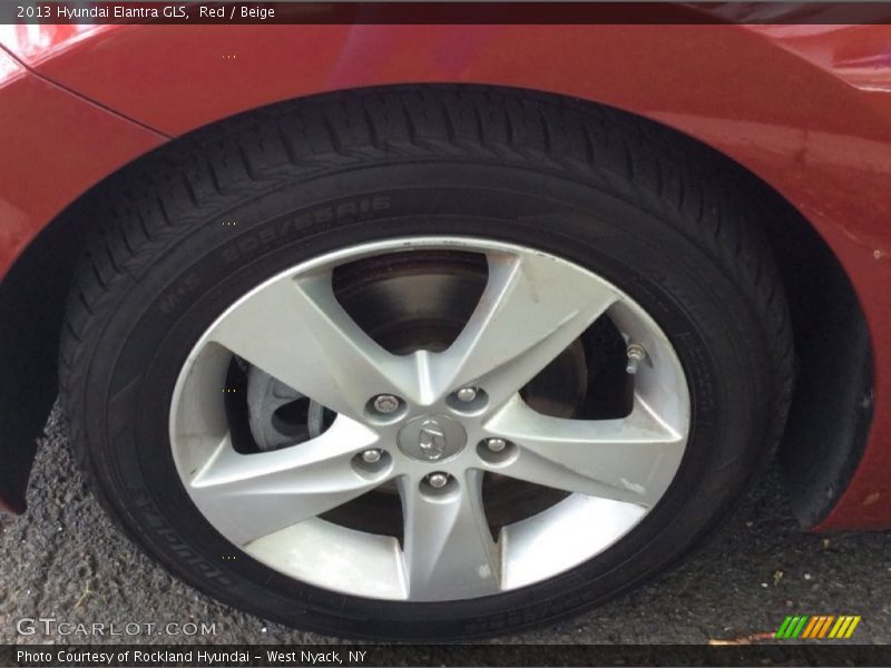 Red / Beige 2013 Hyundai Elantra GLS