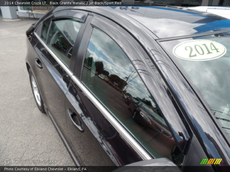 Black Granite Metallic / Jet Black/Sport Red 2014 Chevrolet Cruze LT