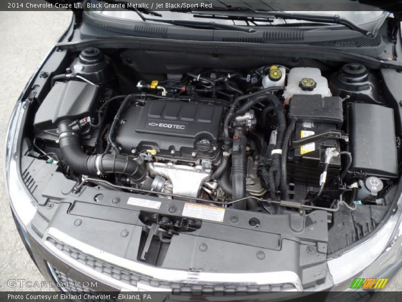 Black Granite Metallic / Jet Black/Sport Red 2014 Chevrolet Cruze LT