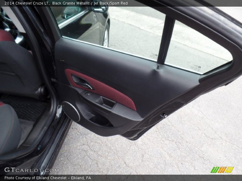 Black Granite Metallic / Jet Black/Sport Red 2014 Chevrolet Cruze LT