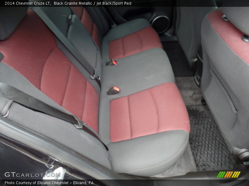 Black Granite Metallic / Jet Black/Sport Red 2014 Chevrolet Cruze LT