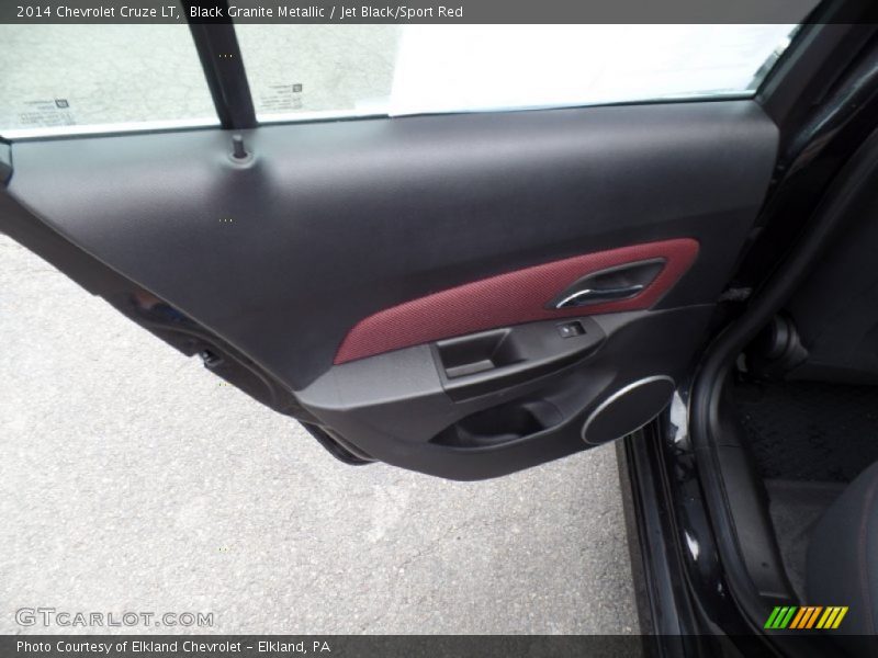 Black Granite Metallic / Jet Black/Sport Red 2014 Chevrolet Cruze LT