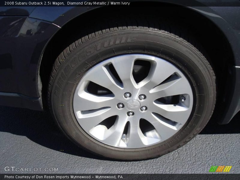Diamond Gray Metallic / Warm Ivory 2008 Subaru Outback 2.5i Wagon