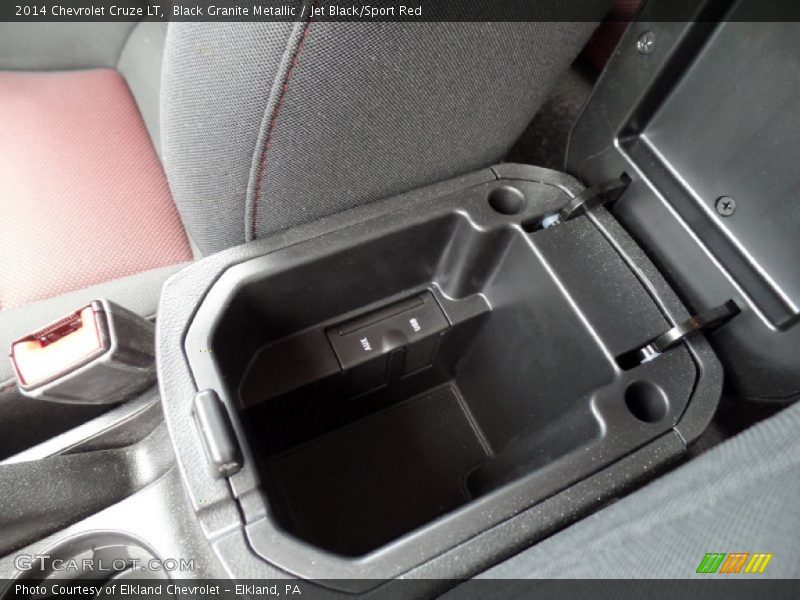 Black Granite Metallic / Jet Black/Sport Red 2014 Chevrolet Cruze LT