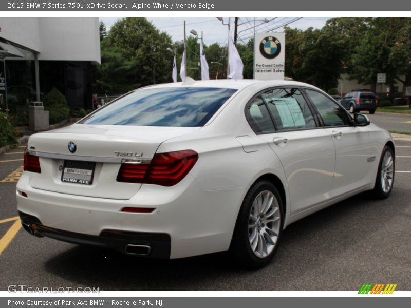Alpine White / Veneto Beige 2015 BMW 7 Series 750Li xDrive Sedan