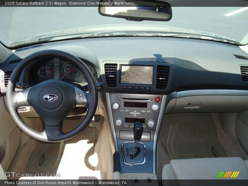 Diamond Gray Metallic / Warm Ivory 2008 Subaru Outback 2.5i Wagon