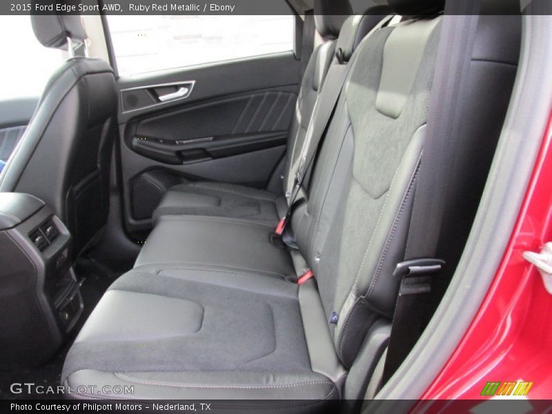 Rear Seat of 2015 Edge Sport AWD