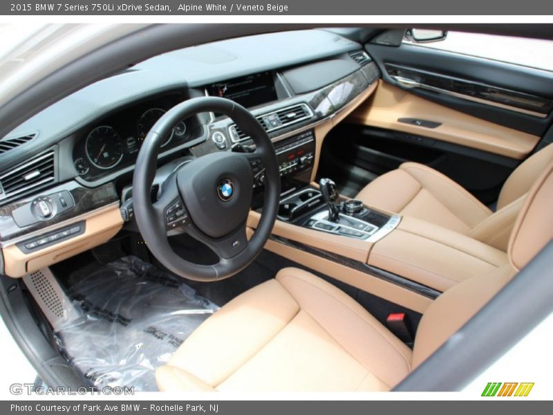 Alpine White / Veneto Beige 2015 BMW 7 Series 750Li xDrive Sedan