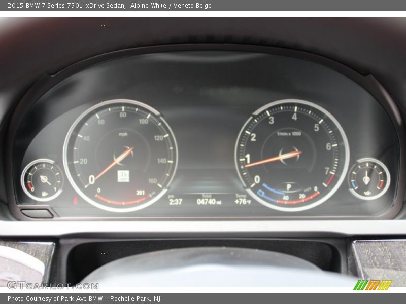 Alpine White / Veneto Beige 2015 BMW 7 Series 750Li xDrive Sedan