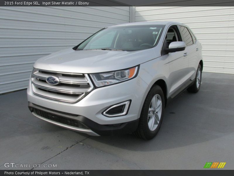 Ingot Silver Metallic / Ebony 2015 Ford Edge SEL