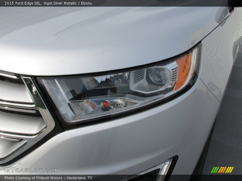 Ingot Silver Metallic / Ebony 2015 Ford Edge SEL