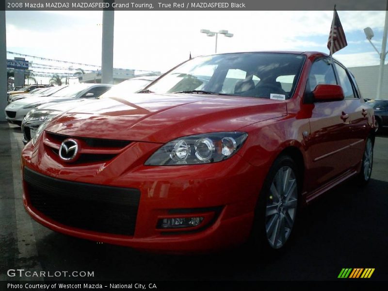 True Red / MAZDASPEED Black 2008 Mazda MAZDA3 MAZDASPEED Grand Touring