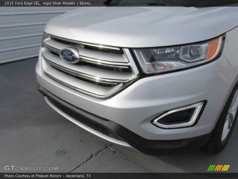 Ingot Silver Metallic / Ebony 2015 Ford Edge SEL