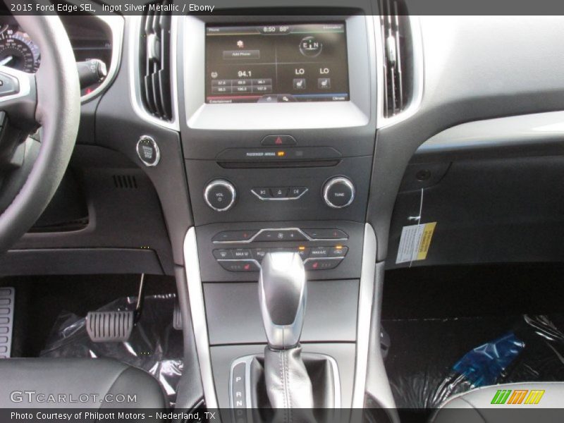 Ingot Silver Metallic / Ebony 2015 Ford Edge SEL