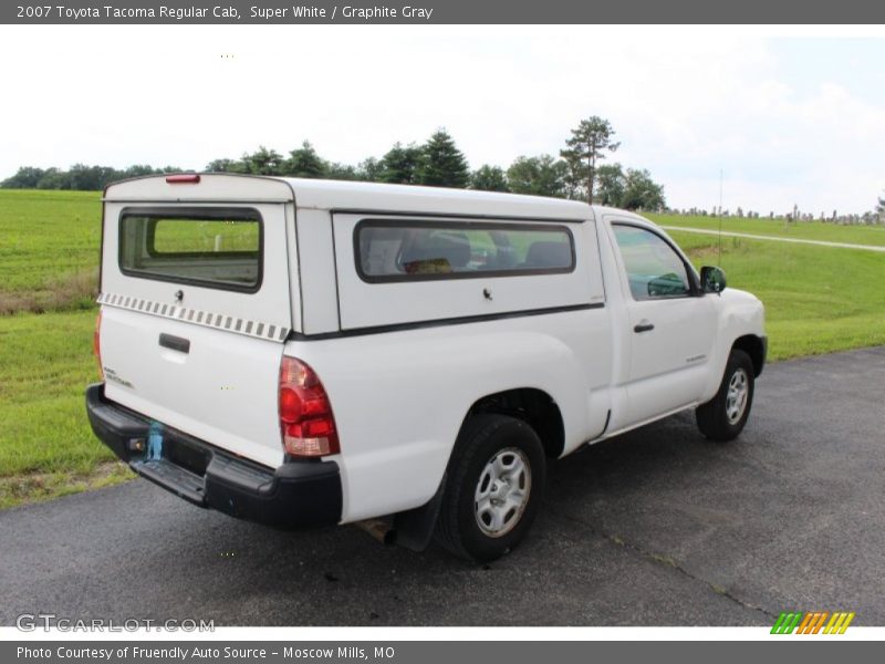 Super White / Graphite Gray 2007 Toyota Tacoma Regular Cab