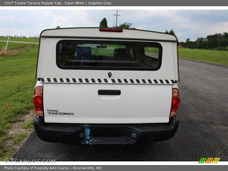 Super White / Graphite Gray 2007 Toyota Tacoma Regular Cab