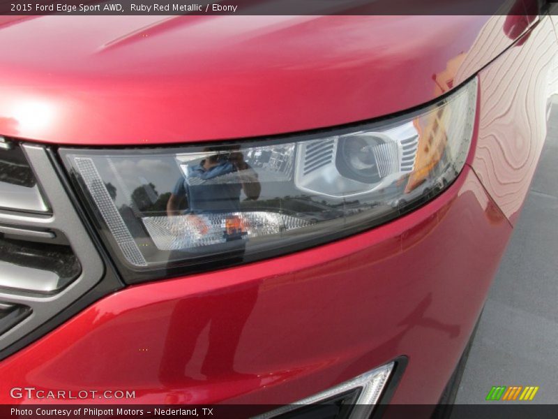 Ruby Red Metallic / Ebony 2015 Ford Edge Sport AWD