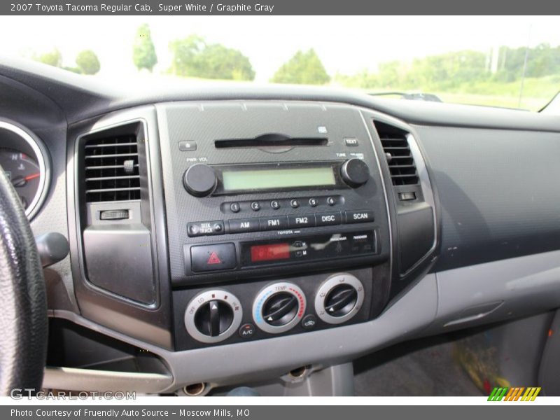 Super White / Graphite Gray 2007 Toyota Tacoma Regular Cab