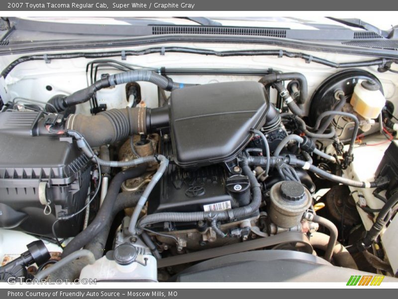 Super White / Graphite Gray 2007 Toyota Tacoma Regular Cab