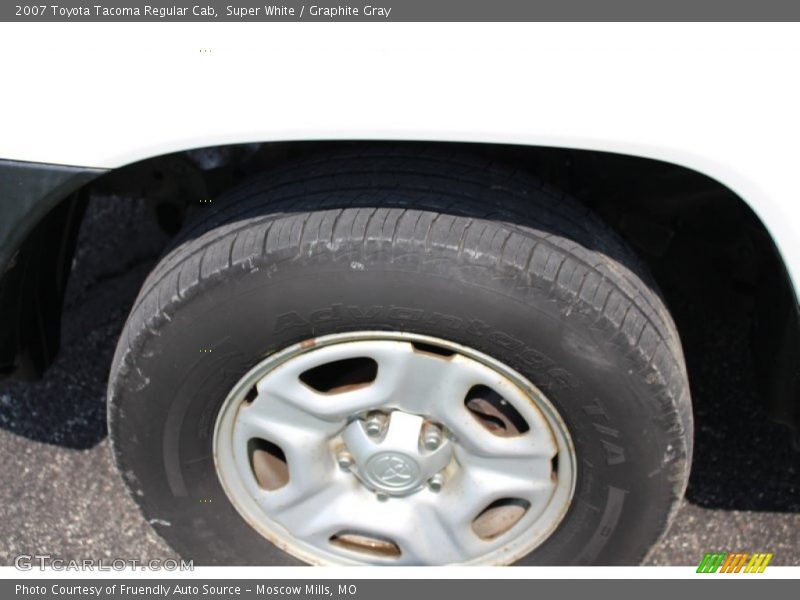 Super White / Graphite Gray 2007 Toyota Tacoma Regular Cab