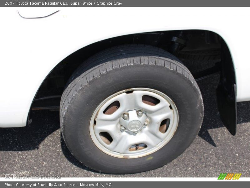 Super White / Graphite Gray 2007 Toyota Tacoma Regular Cab