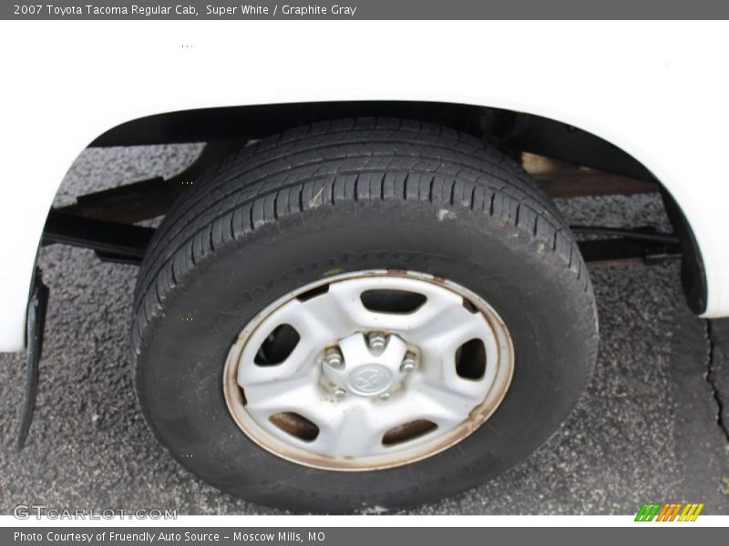 Super White / Graphite Gray 2007 Toyota Tacoma Regular Cab