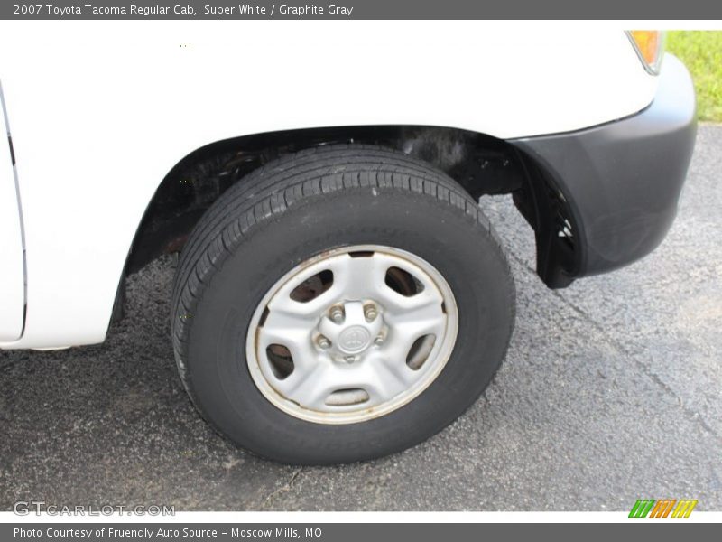 Super White / Graphite Gray 2007 Toyota Tacoma Regular Cab