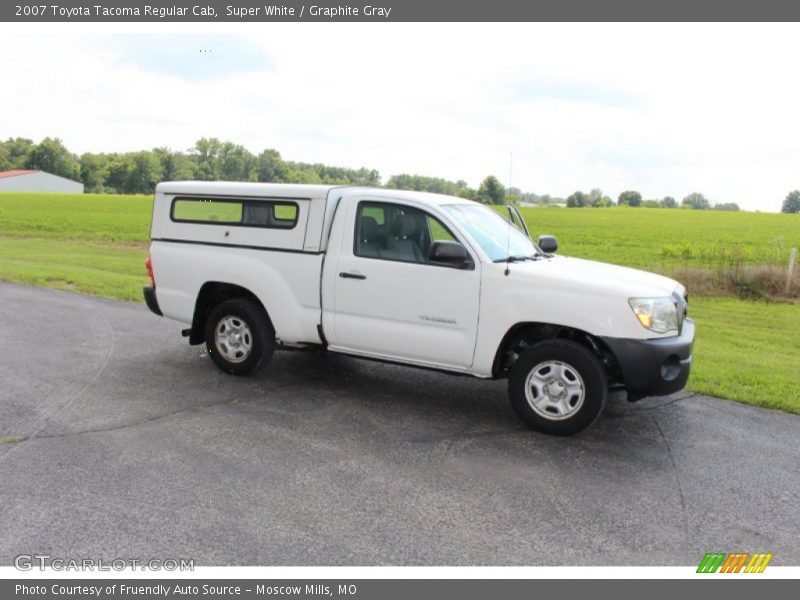 Super White / Graphite Gray 2007 Toyota Tacoma Regular Cab
