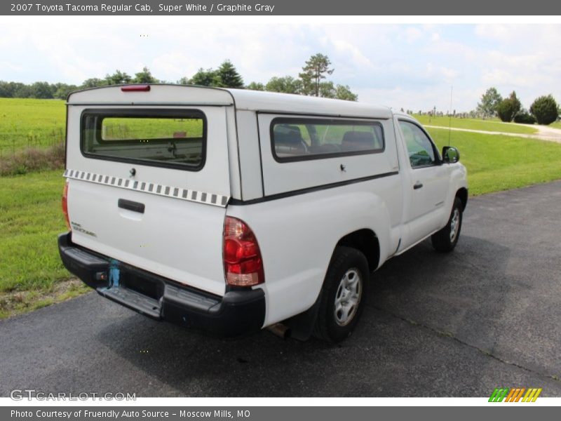 Super White / Graphite Gray 2007 Toyota Tacoma Regular Cab