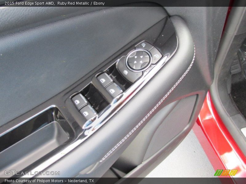 Ruby Red Metallic / Ebony 2015 Ford Edge Sport AWD