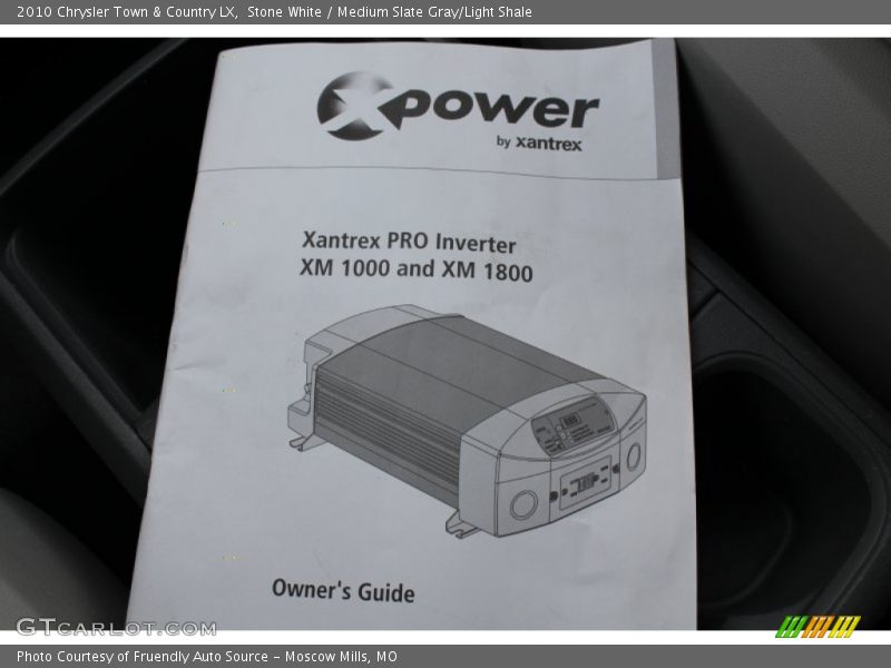 Stone White / Medium Slate Gray/Light Shale 2010 Chrysler Town & Country LX