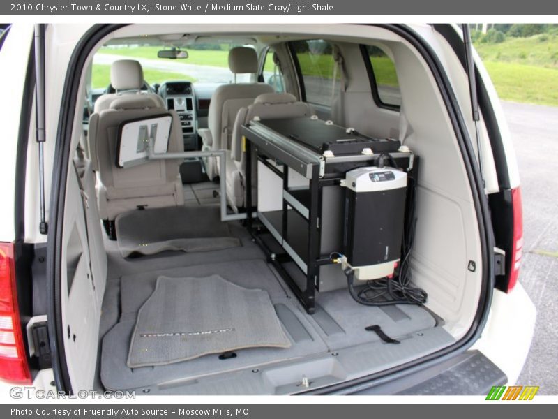 Stone White / Medium Slate Gray/Light Shale 2010 Chrysler Town & Country LX