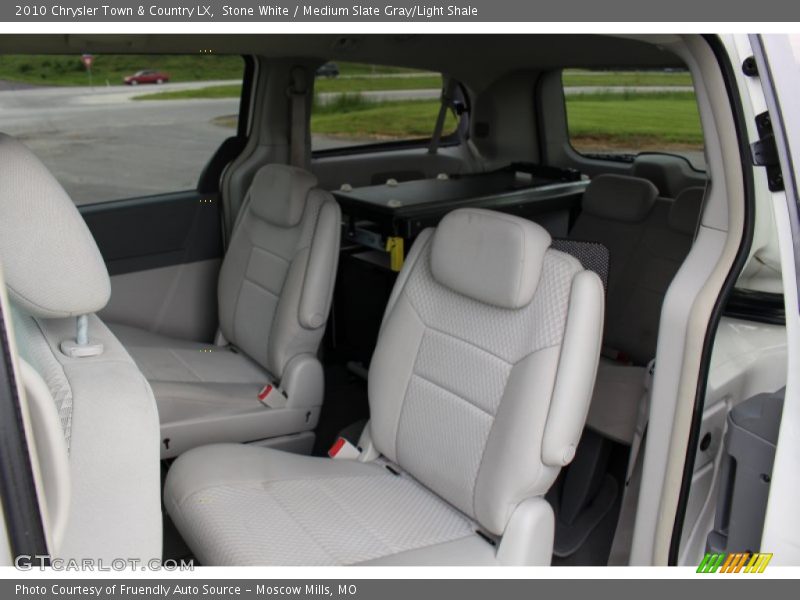 Stone White / Medium Slate Gray/Light Shale 2010 Chrysler Town & Country LX