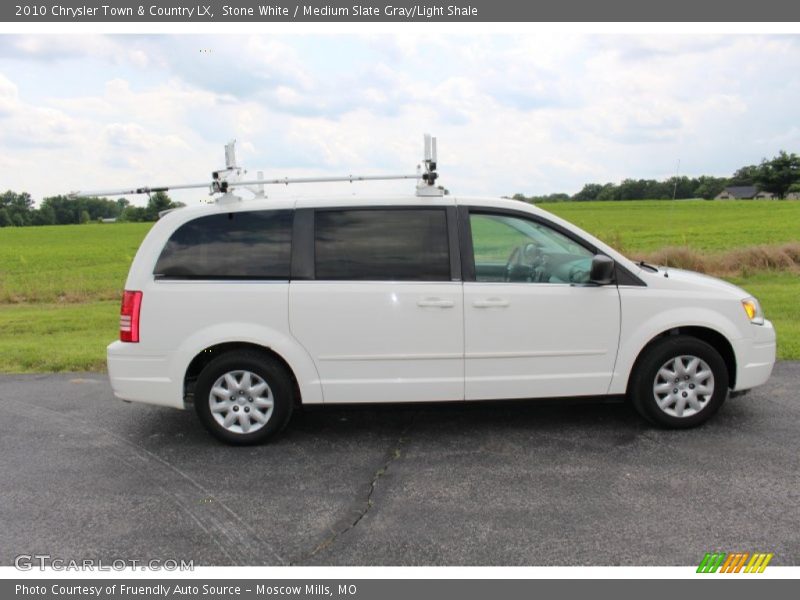 Stone White / Medium Slate Gray/Light Shale 2010 Chrysler Town & Country LX