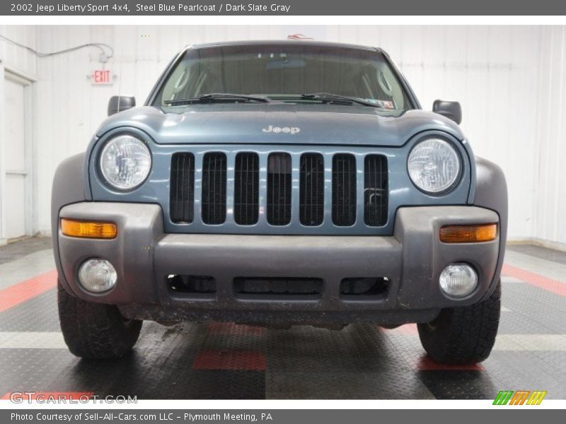 Steel Blue Pearlcoat / Dark Slate Gray 2002 Jeep Liberty Sport 4x4