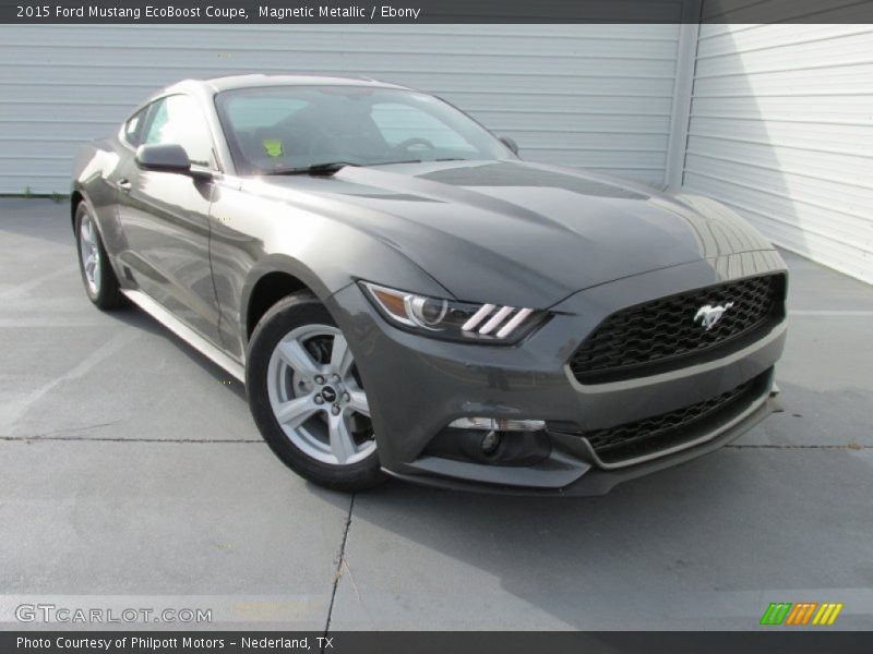 Magnetic Metallic / Ebony 2015 Ford Mustang EcoBoost Coupe