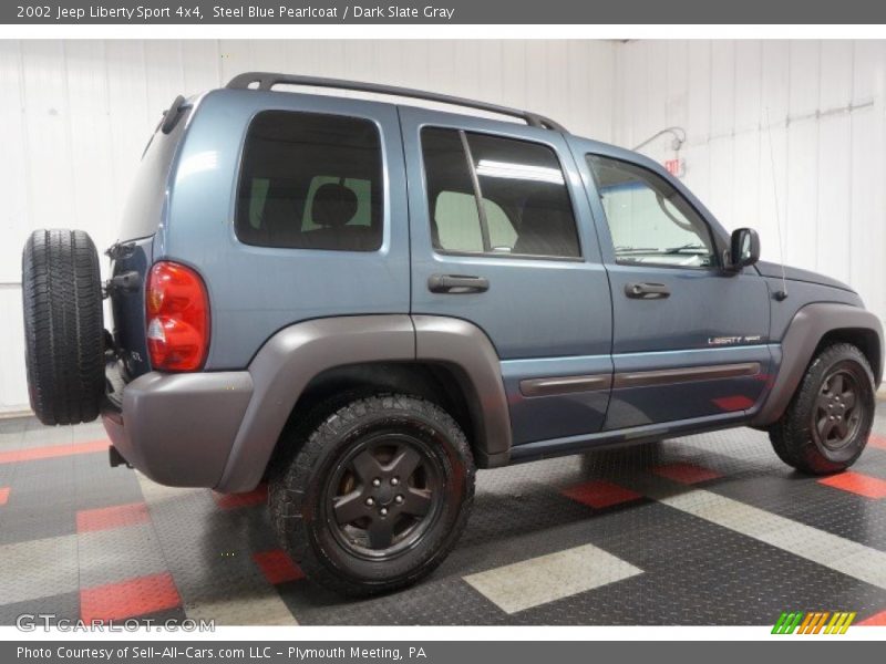 Steel Blue Pearlcoat / Dark Slate Gray 2002 Jeep Liberty Sport 4x4